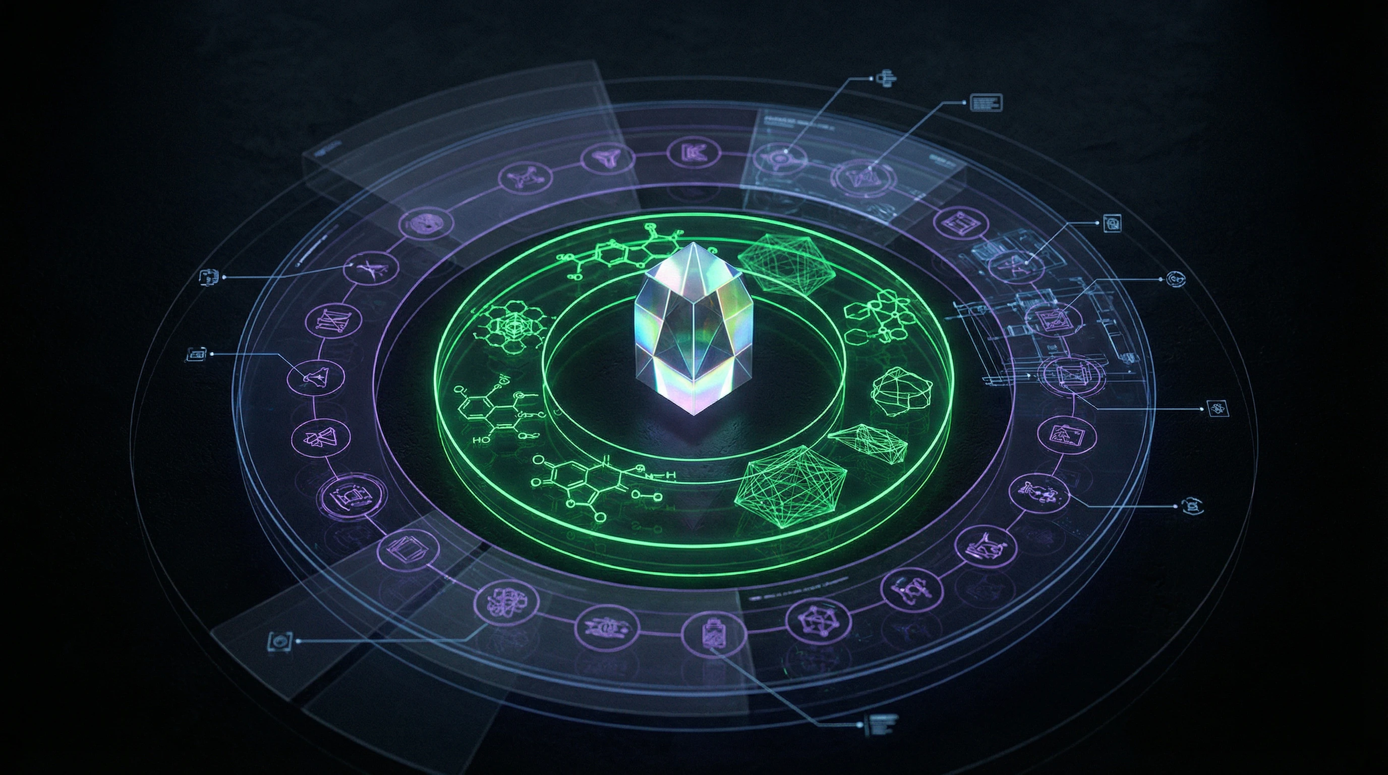 Decomposition of crystal healing ritual components