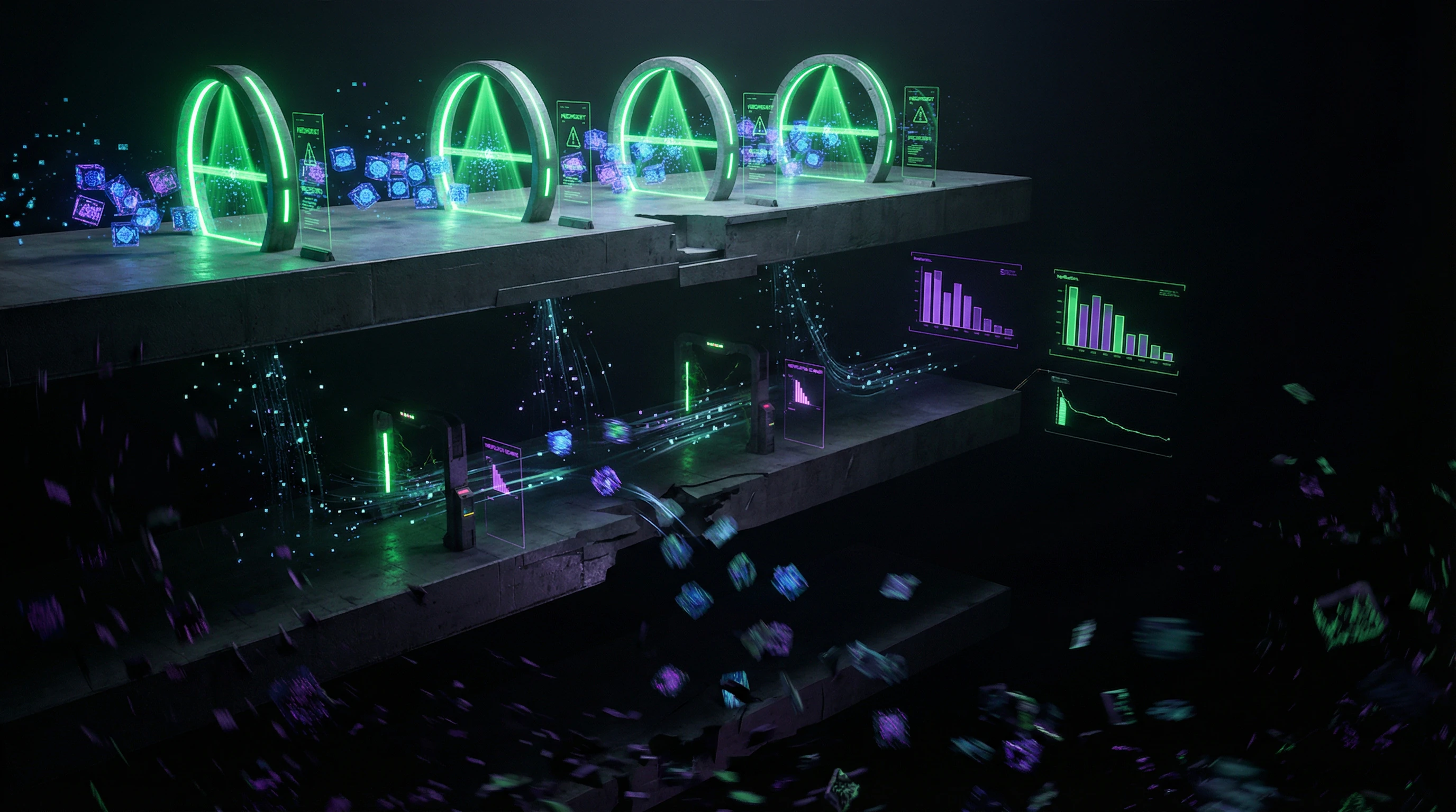 Visualization of information verification degradation process inside an echo chamber
