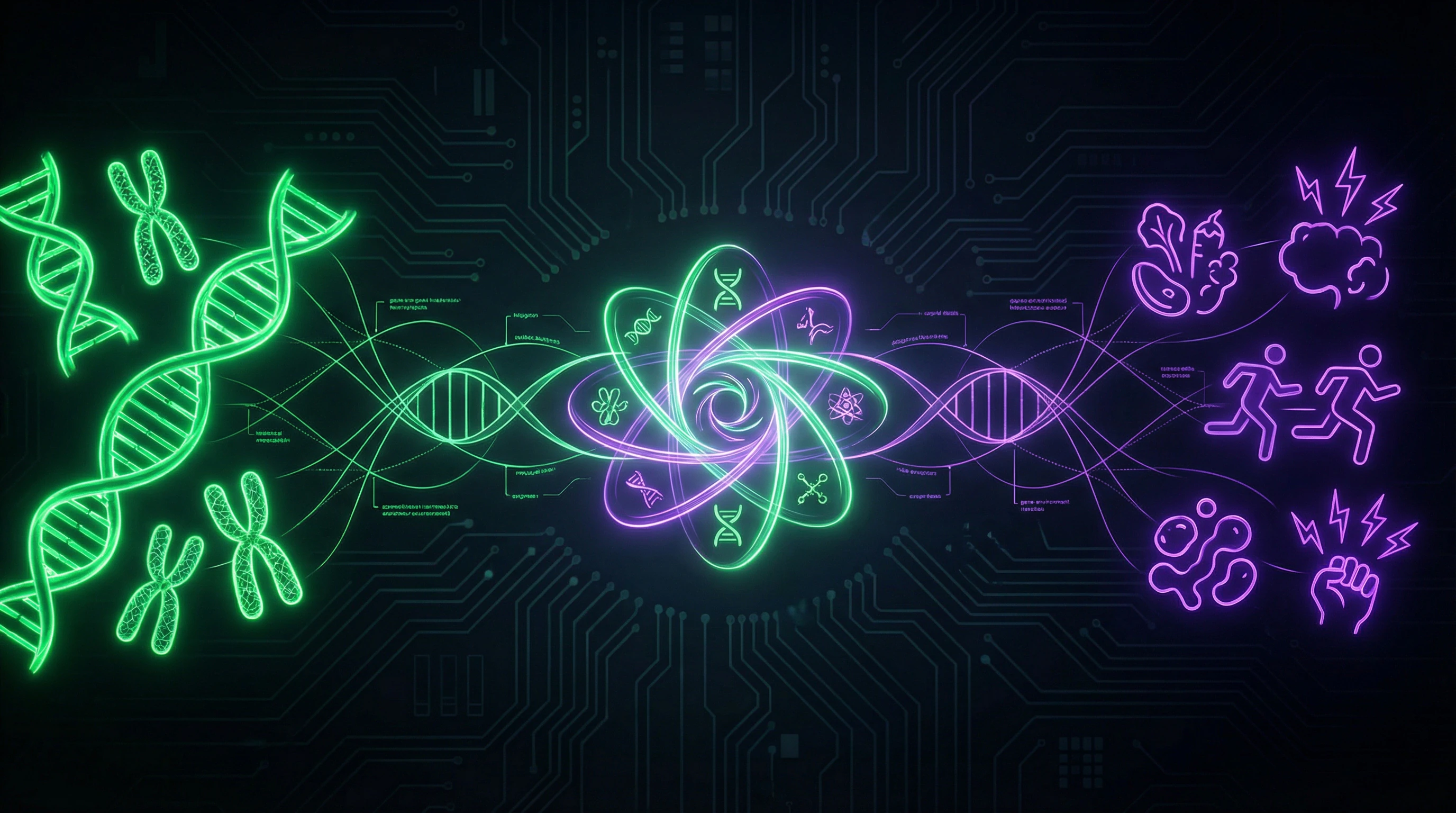 Spectrum from genetic determinism to environmental determinism with actual scientific position in the middle